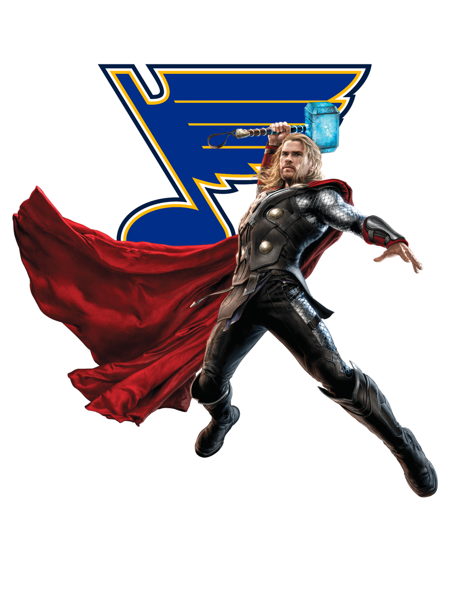 St. Louis Blues Thor Logo vinyl decal